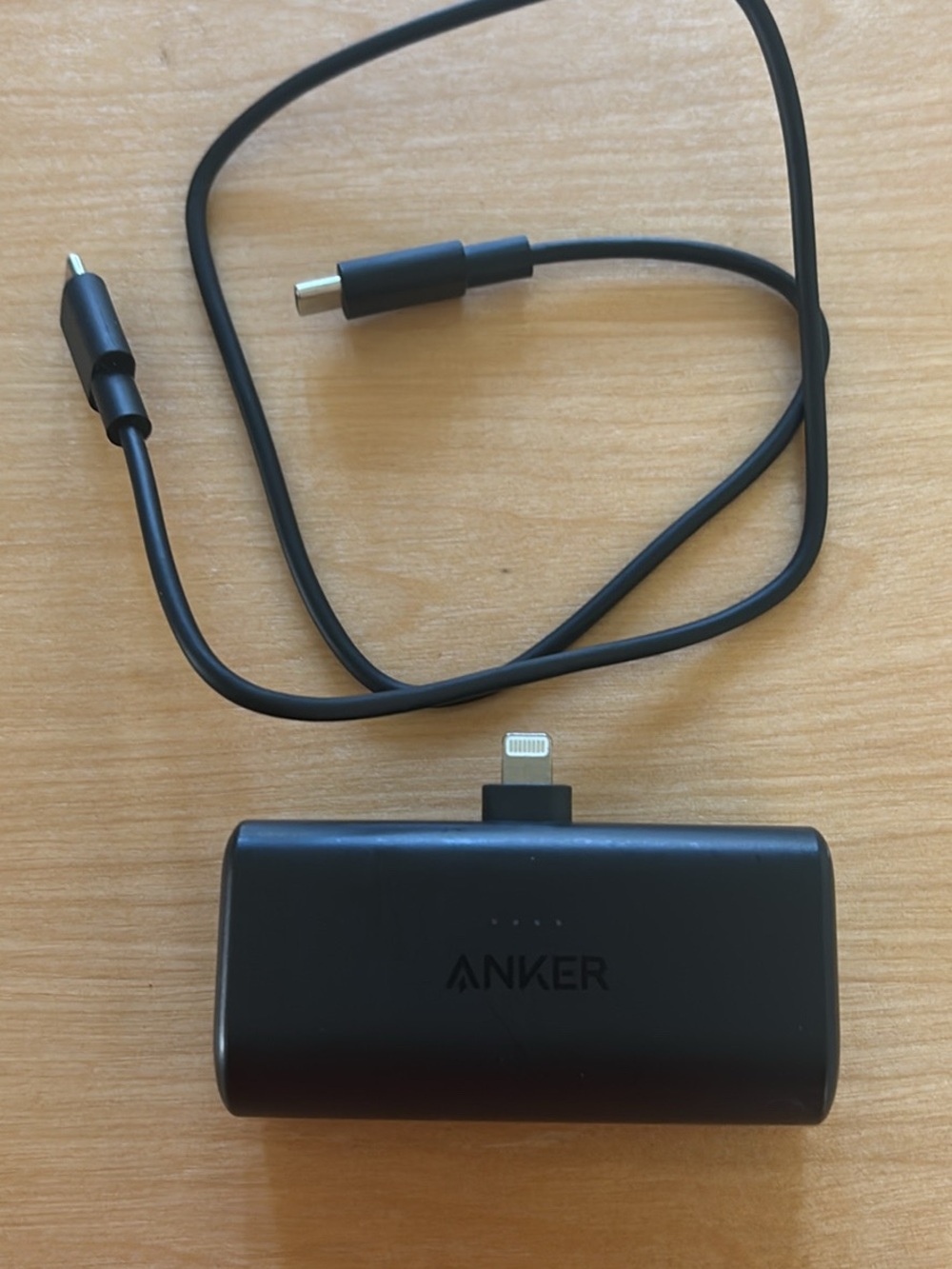 Anker Black Portable Power Bank with Lightning Connector